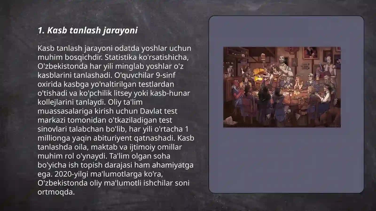 Inson hayotida kasbning oʻrni 3