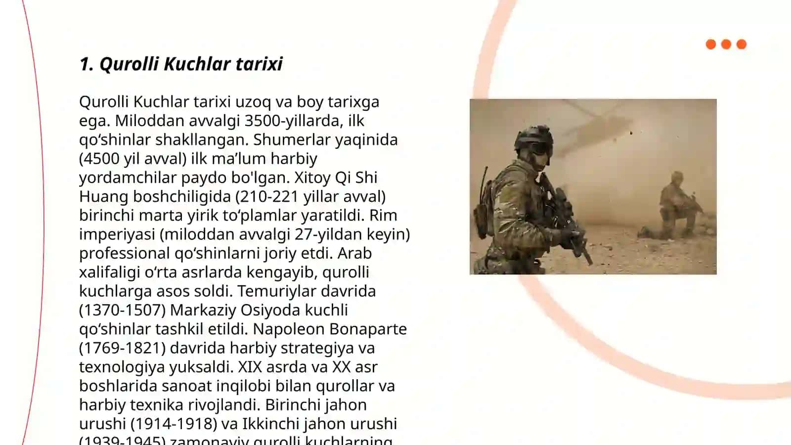 Qurolli Kuchlar tarixi 3