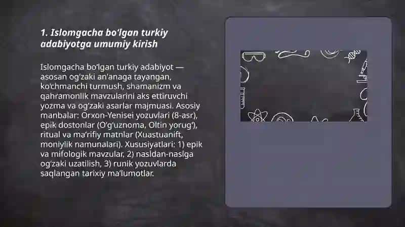 islomgacha boʻlgan turkiy adabiyot 3