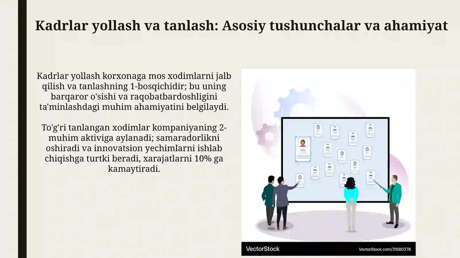 Ishga qabul qilish va tanlash 3