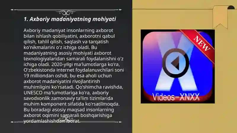 Axboriy madaniyatning mohiyati 3