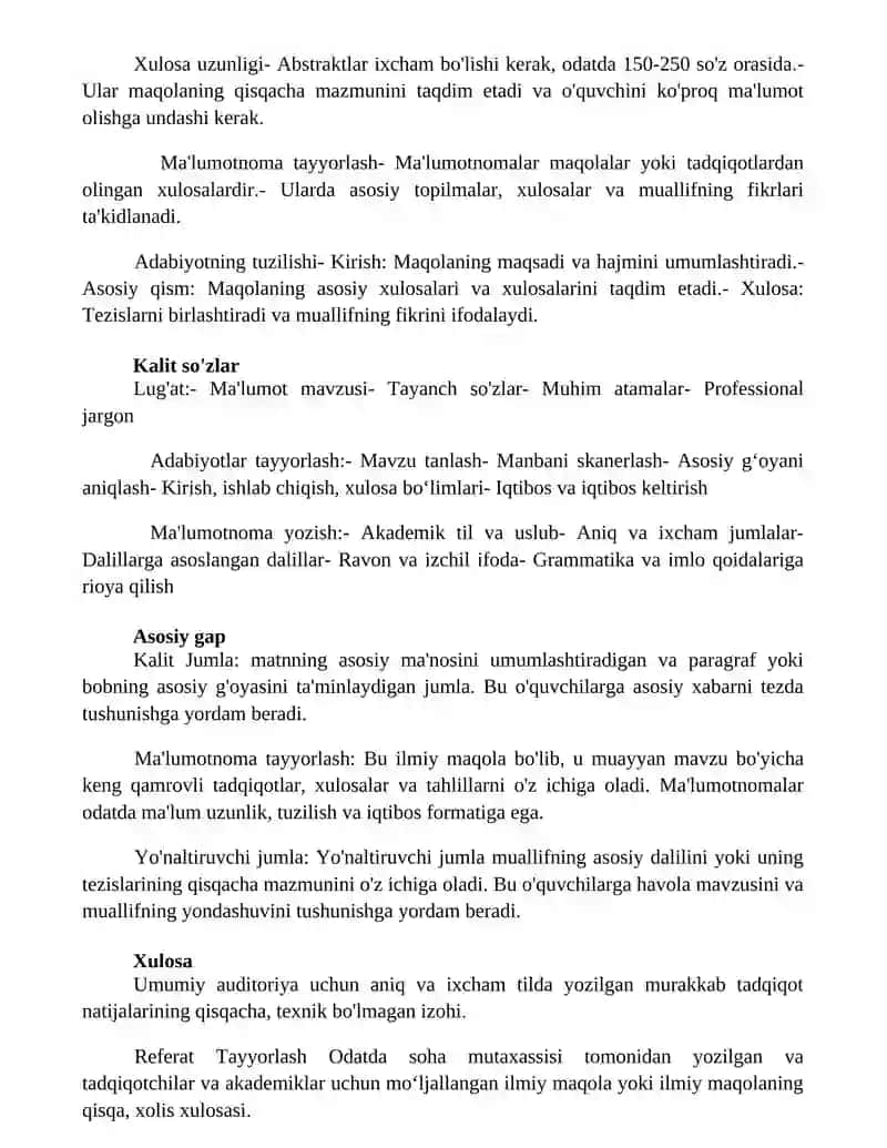 Referat Tayyorlash 3