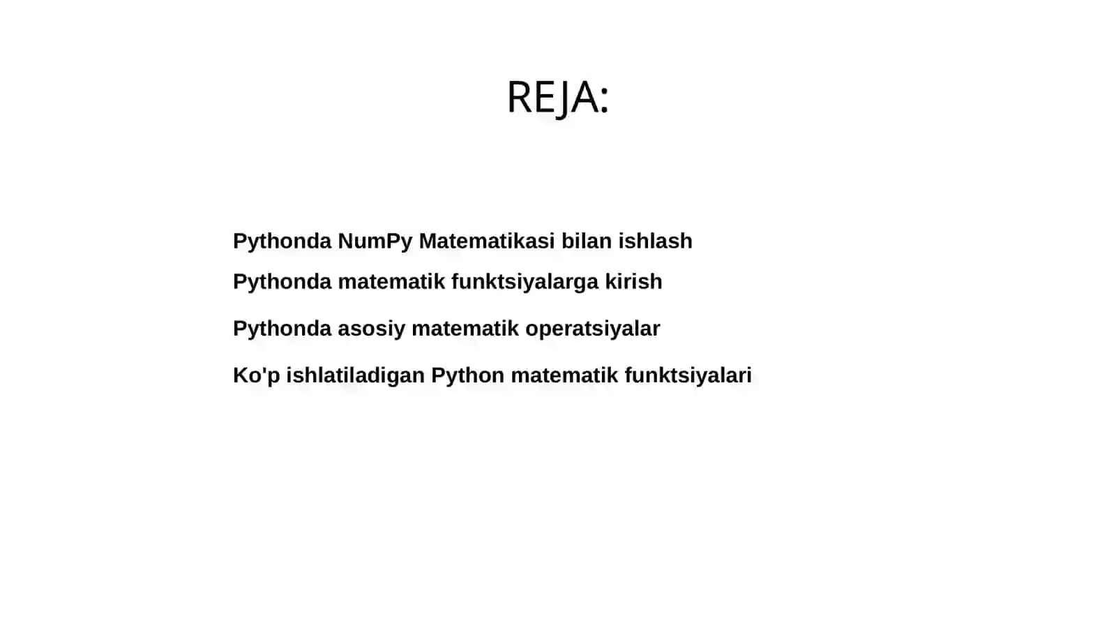Python qòllanaladigan matematik funktsiyalar 3