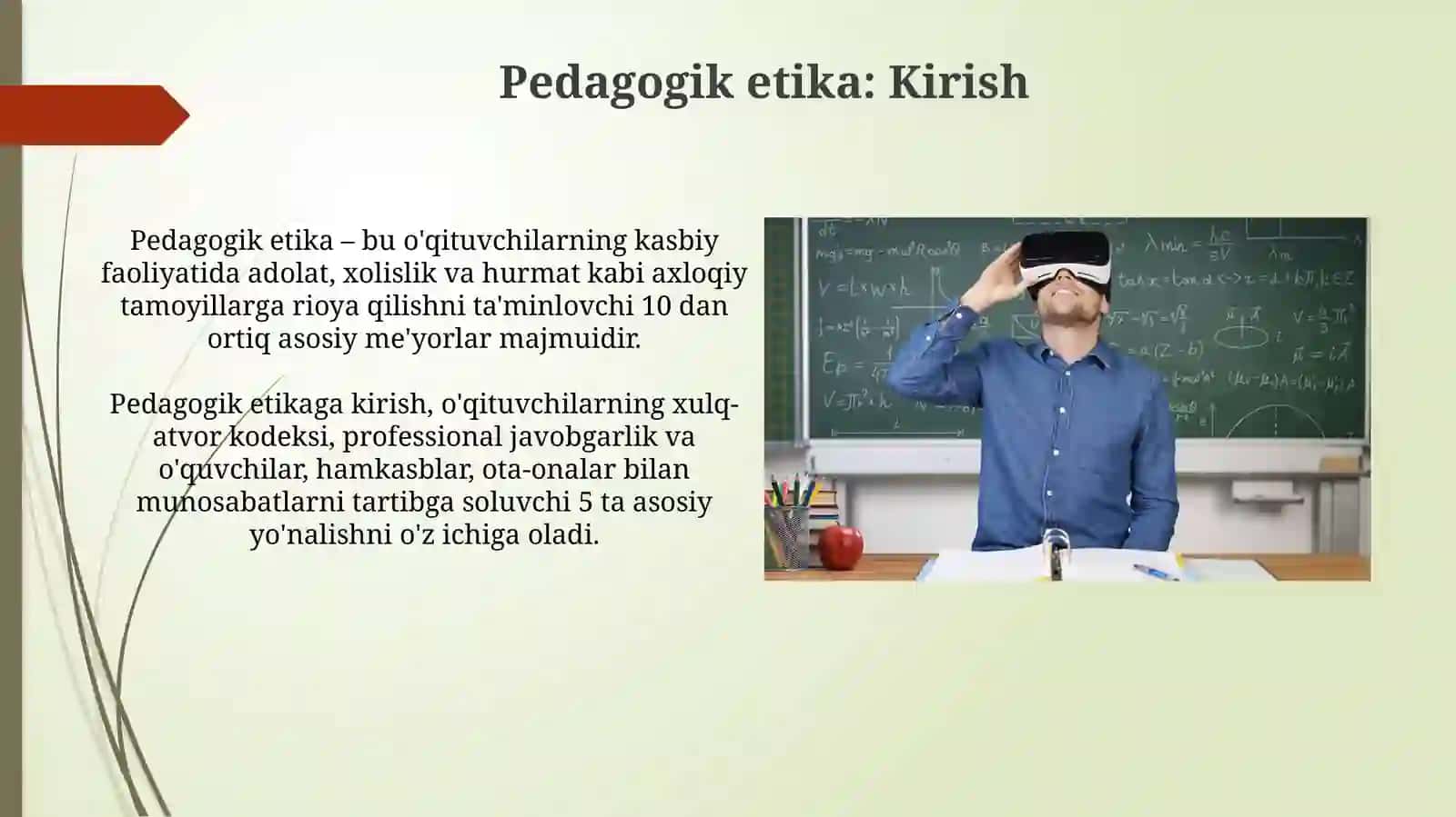Pedagogik odob. pedagogning muomala odobi 3