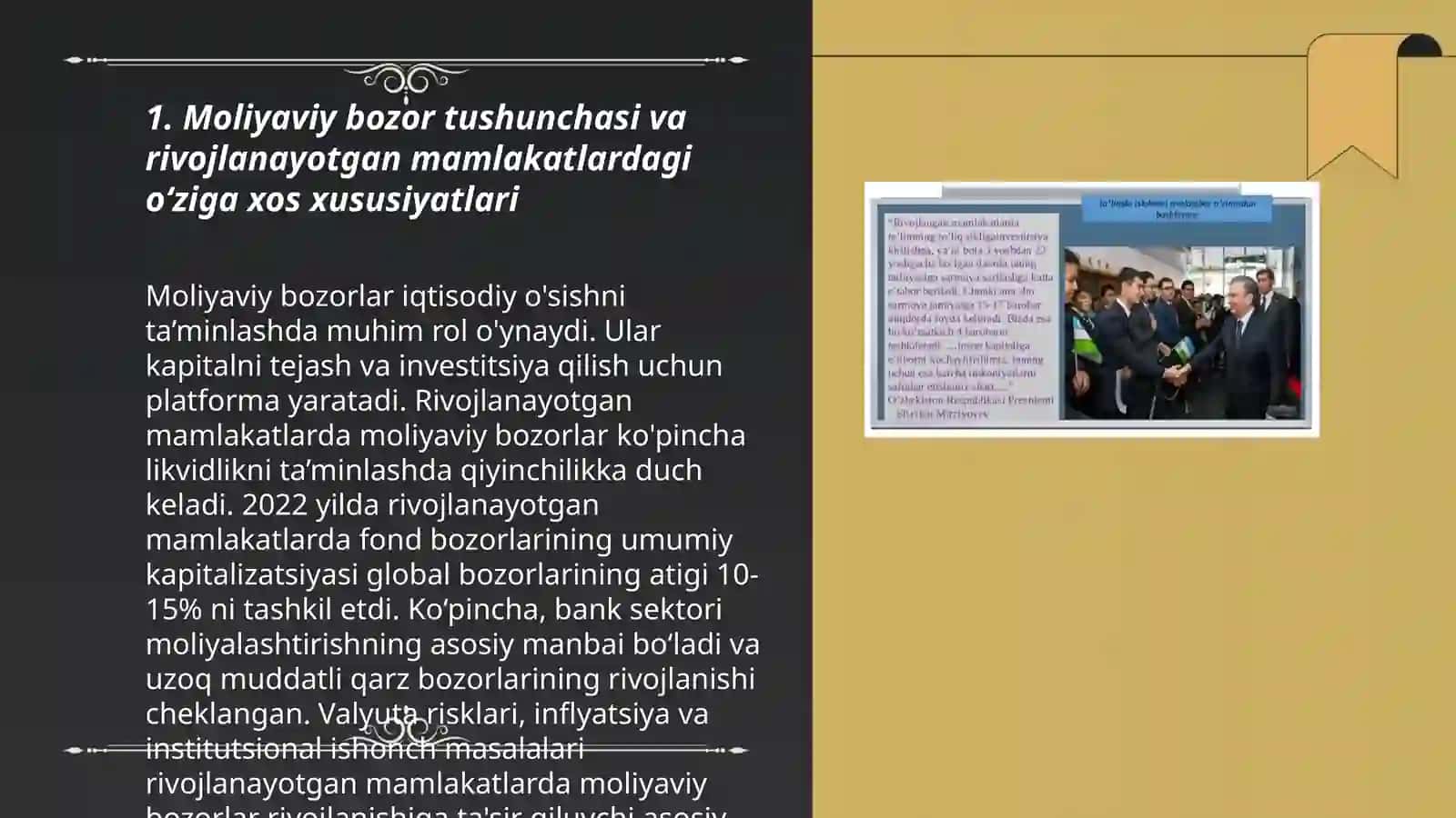 Moliyaviy bozorlar 3