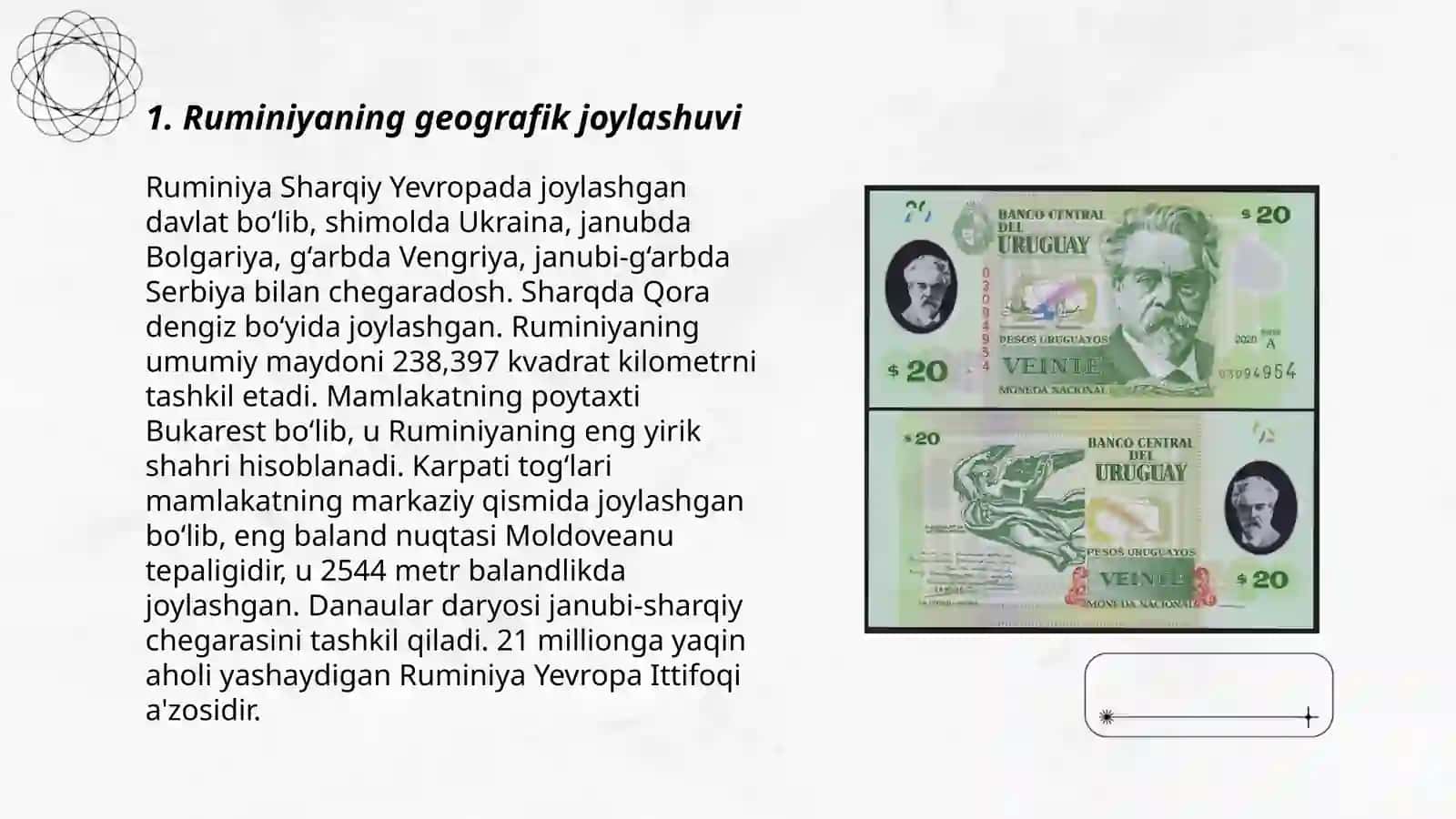 Ruminiya va Urugvay davlatlari haqida malumot 3