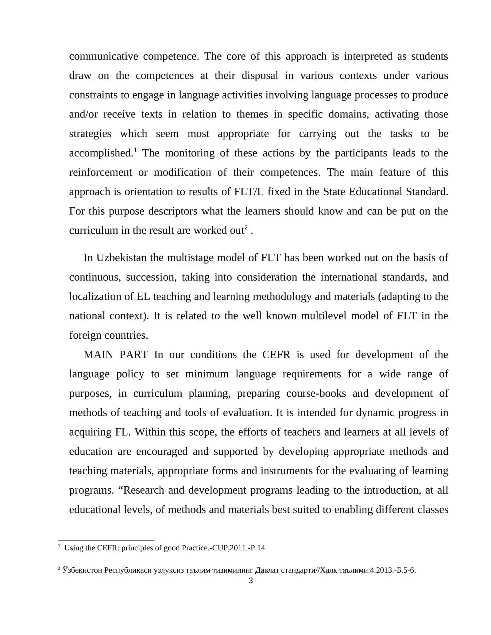 The role and influence of English in Uzbekistan 3