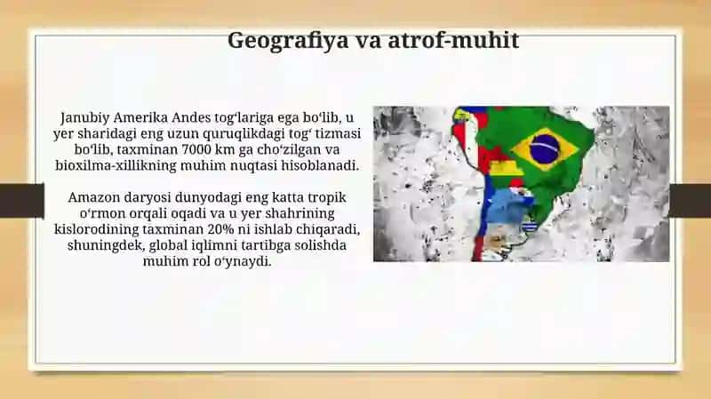 Janubiy Amerika Davlatlari 3