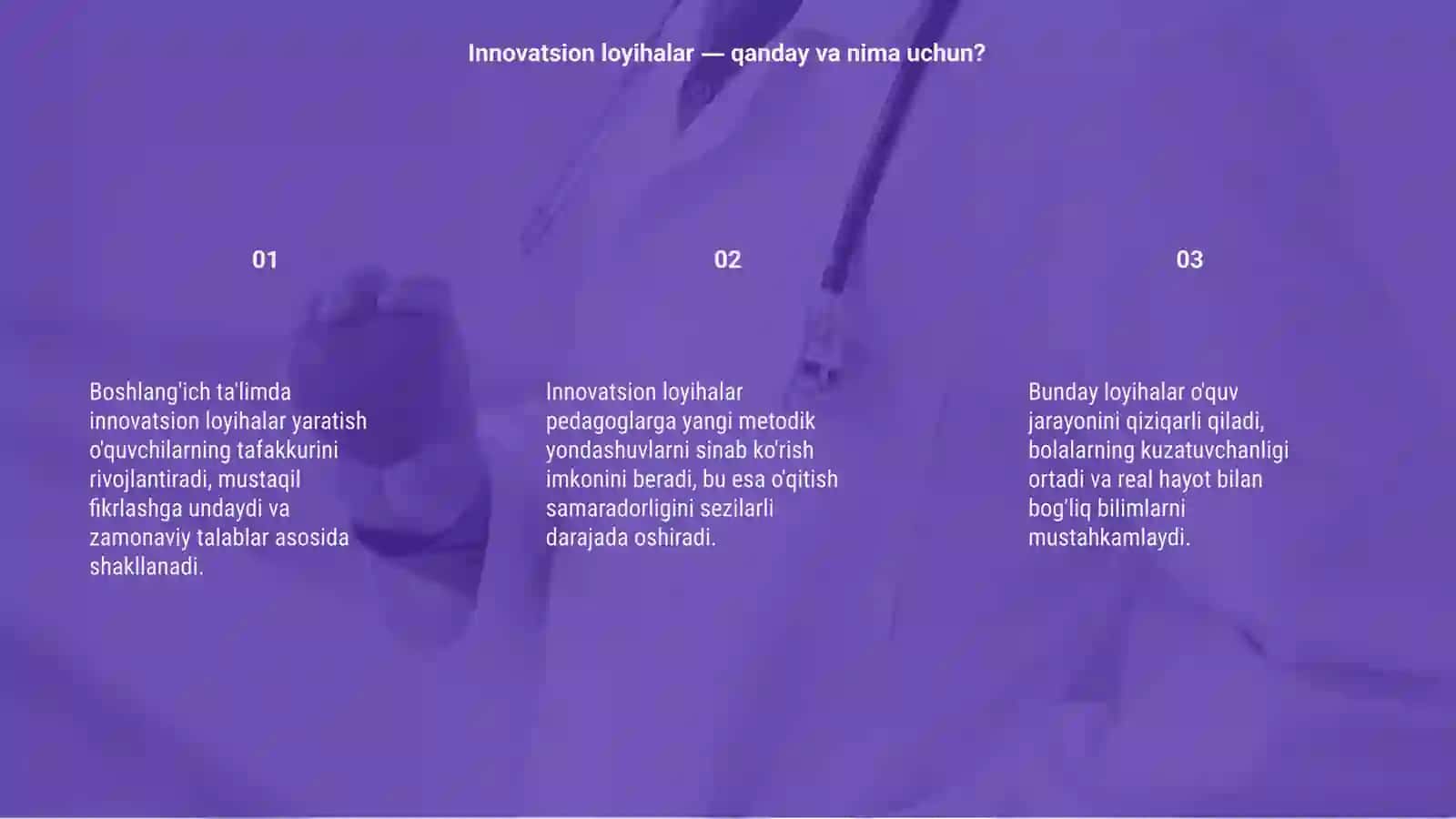 Boshlang'ich ta'limda innovatsion loyihalar yaratish 3