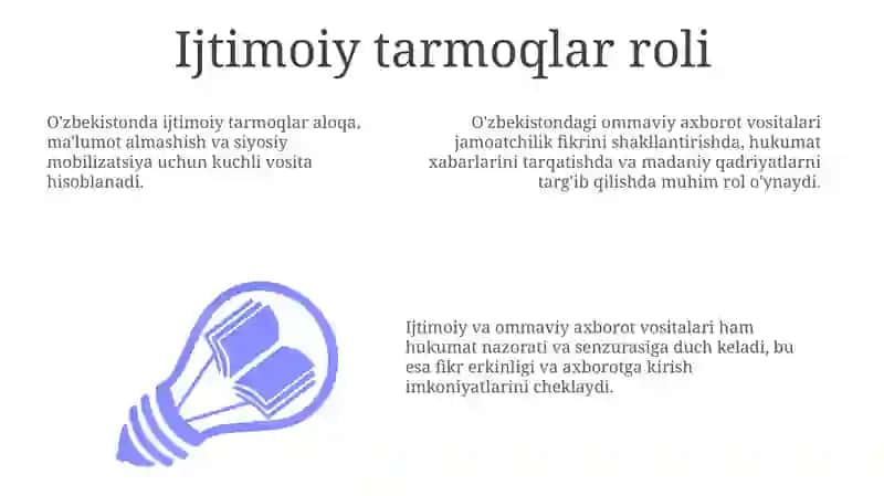 O'zbekiston Respublikasida Ommaviy Axborot Vositalari 3