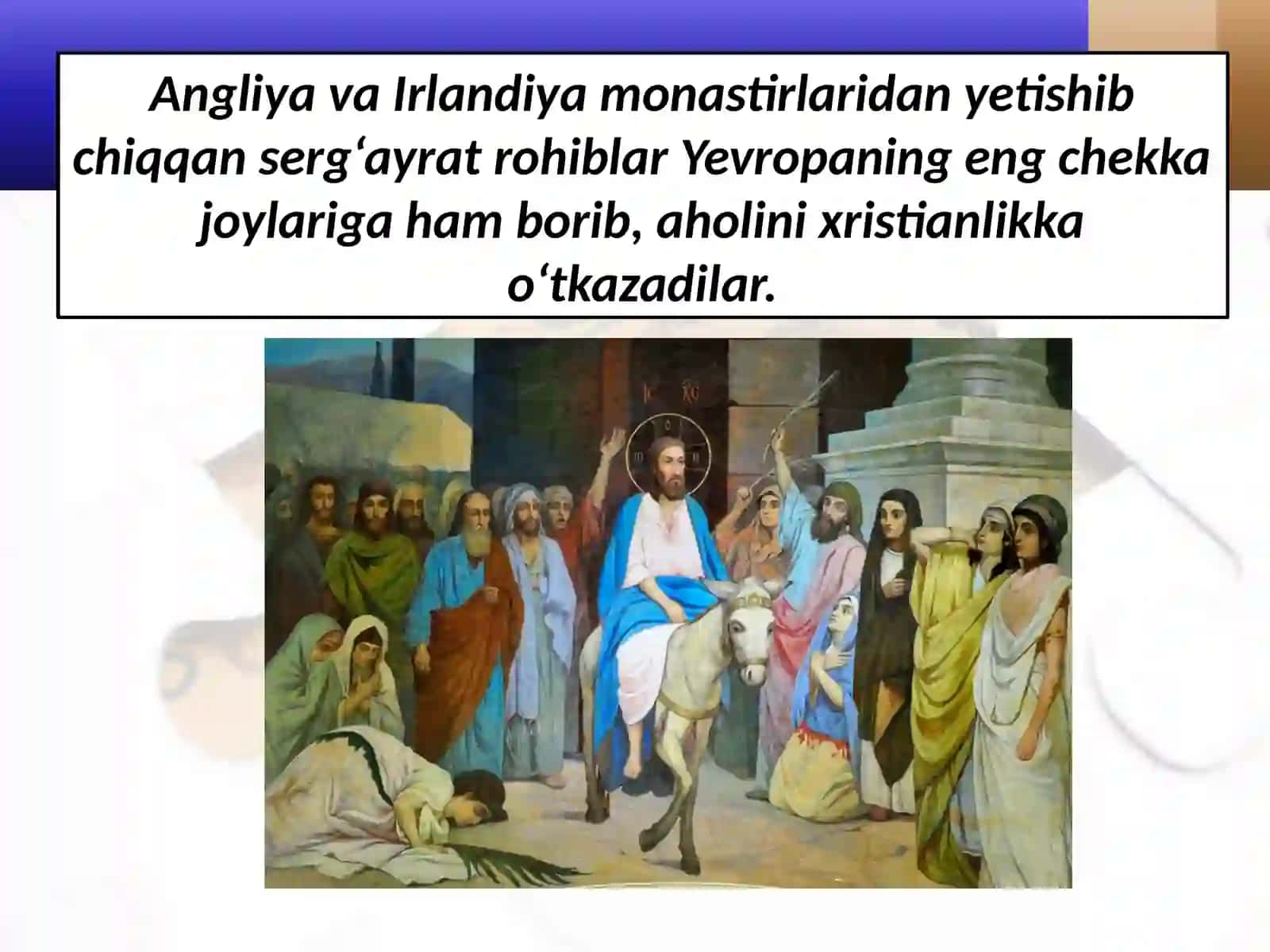 7-sinf Jahon tarixi O'rta asrlarda xristianlik dars taqdimot 3
