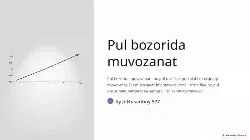 Pul bozori munosabati 3