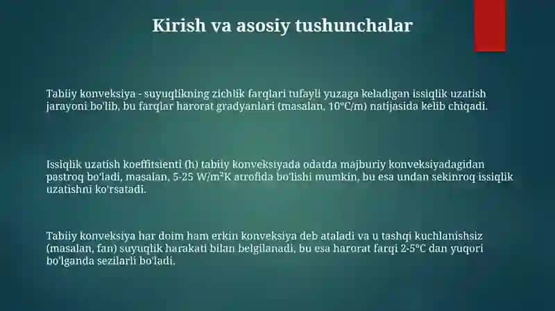 Tabiiy konveksiya 3