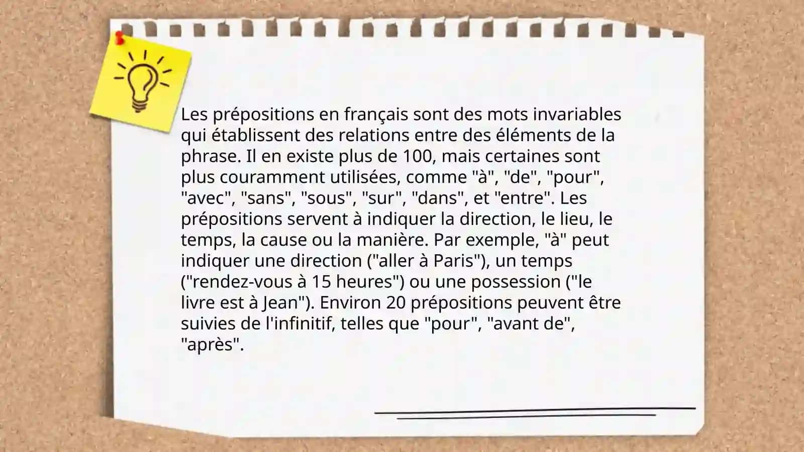 Les prépositions en français 3