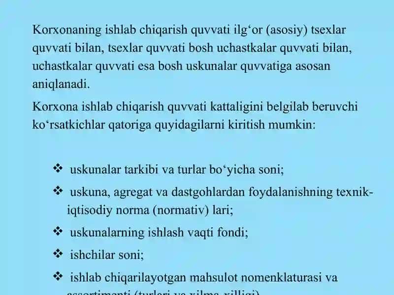 Ishlab chiqarish quvvati(Iqtisodiyot). 3