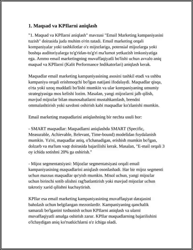 E MAIL MARKETING KAMPANYASINI TUZISH 3