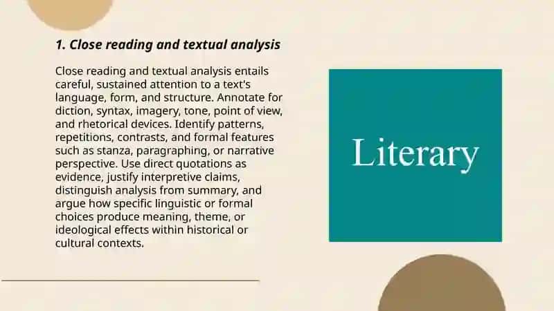 Interpretation of the literary text 3