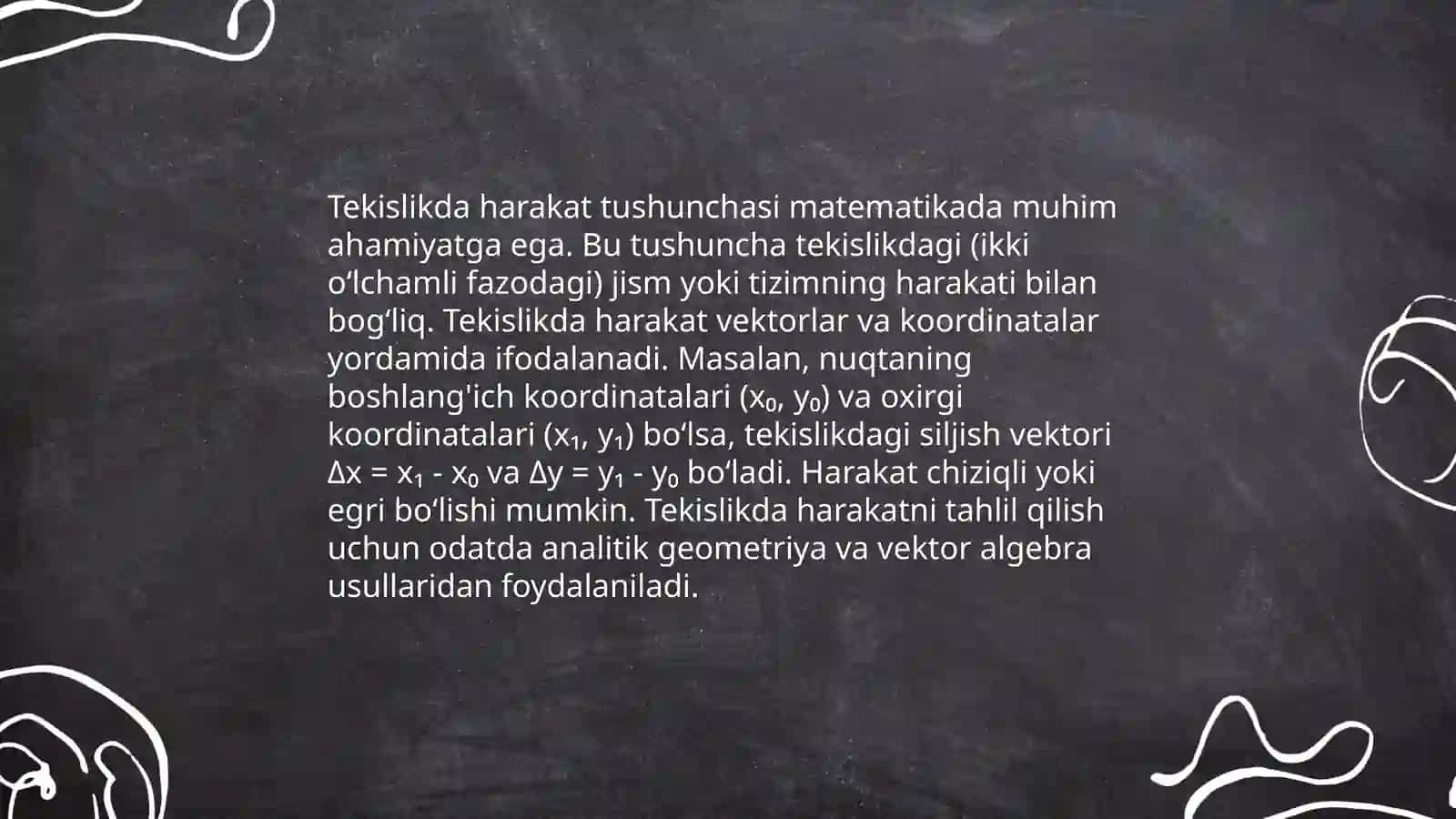 Tekislikda geometrik almashtirishlar. Harakat va parallel koʻchirish 3
