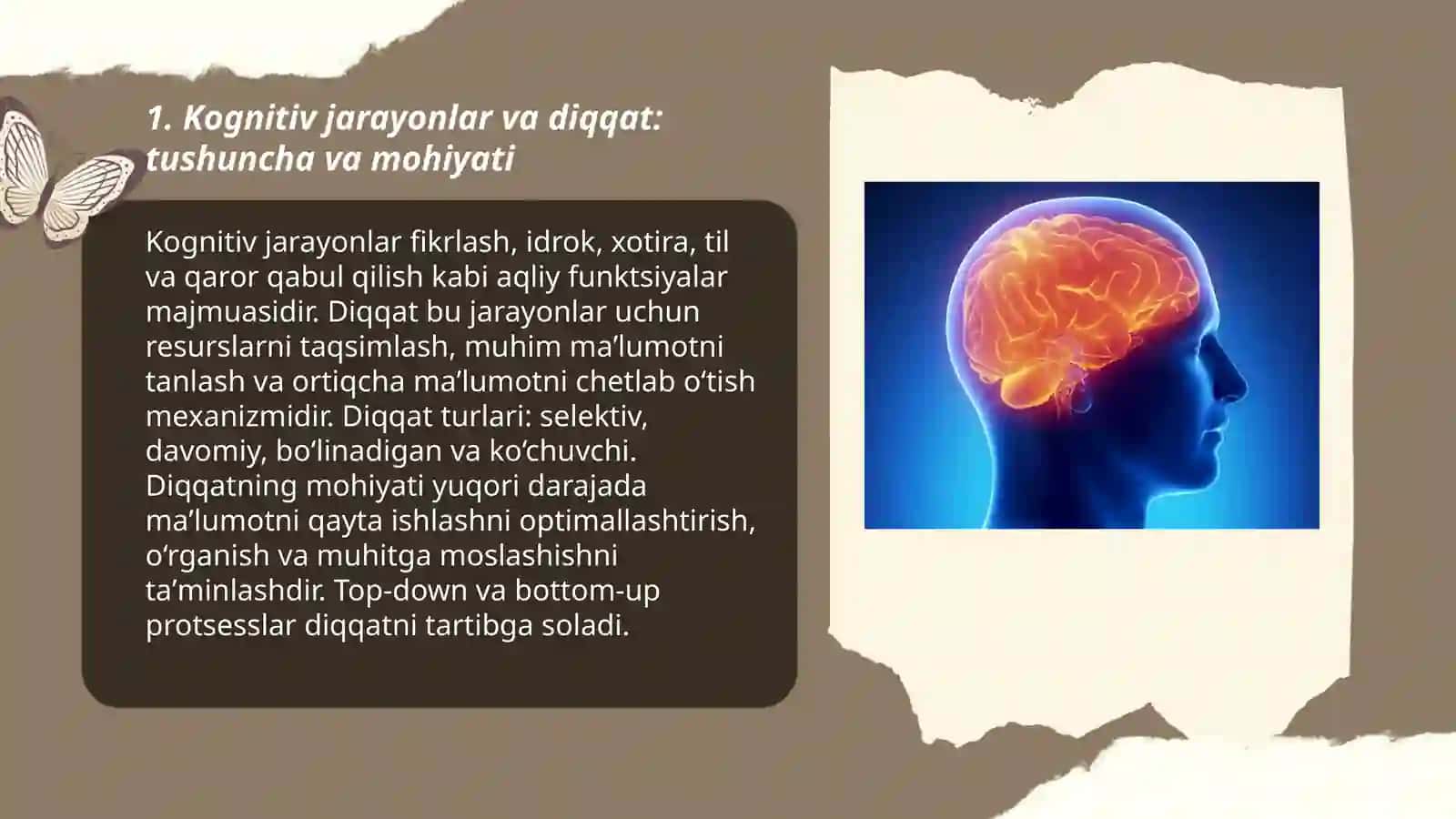 Kognitiv jarayonlar va diqqat 3