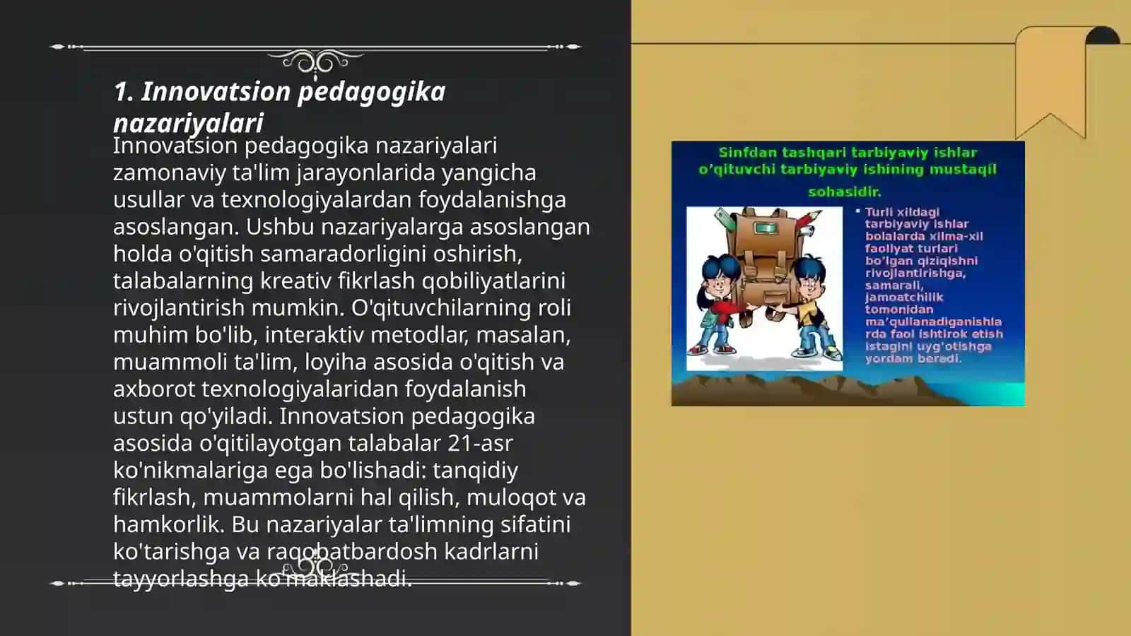 Innovatsion pedagogika nazariyalari 3