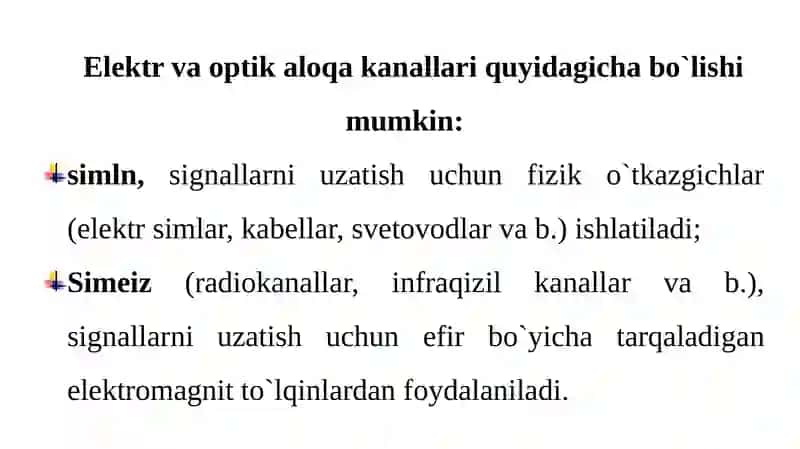 Berilganlarni uzatish usullari 3