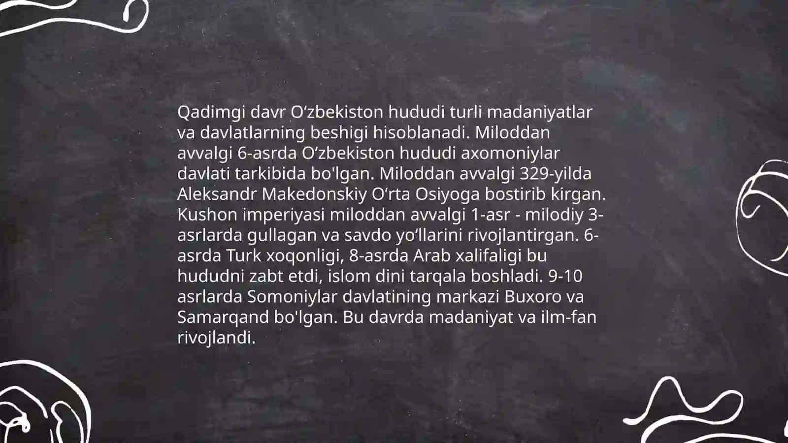 Oʻzbekiston tarixini davrlashtirish masalalari 3