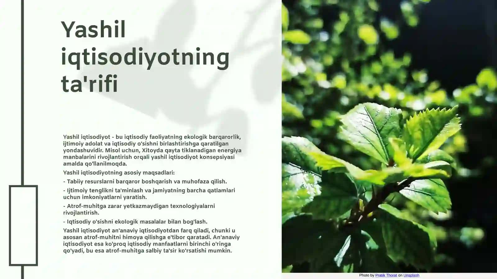 Yashil iqtisodiyot 3