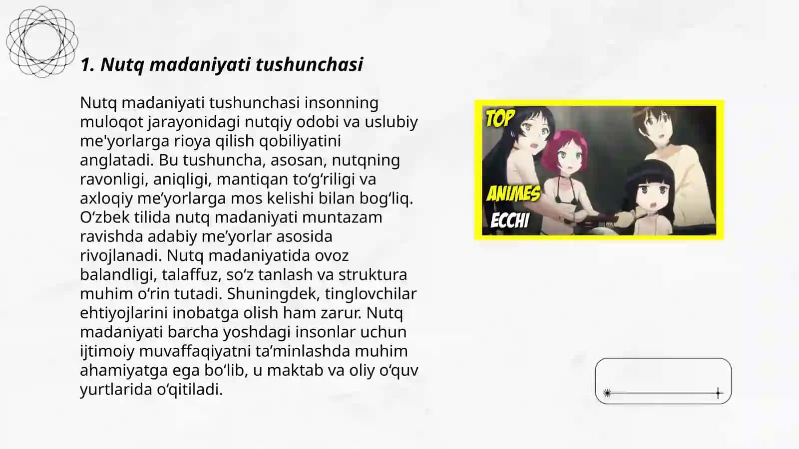 Nutq madaniyati tushunchasi 3
