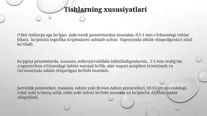 Jarrohlik Pınsetlarining Turlari 3