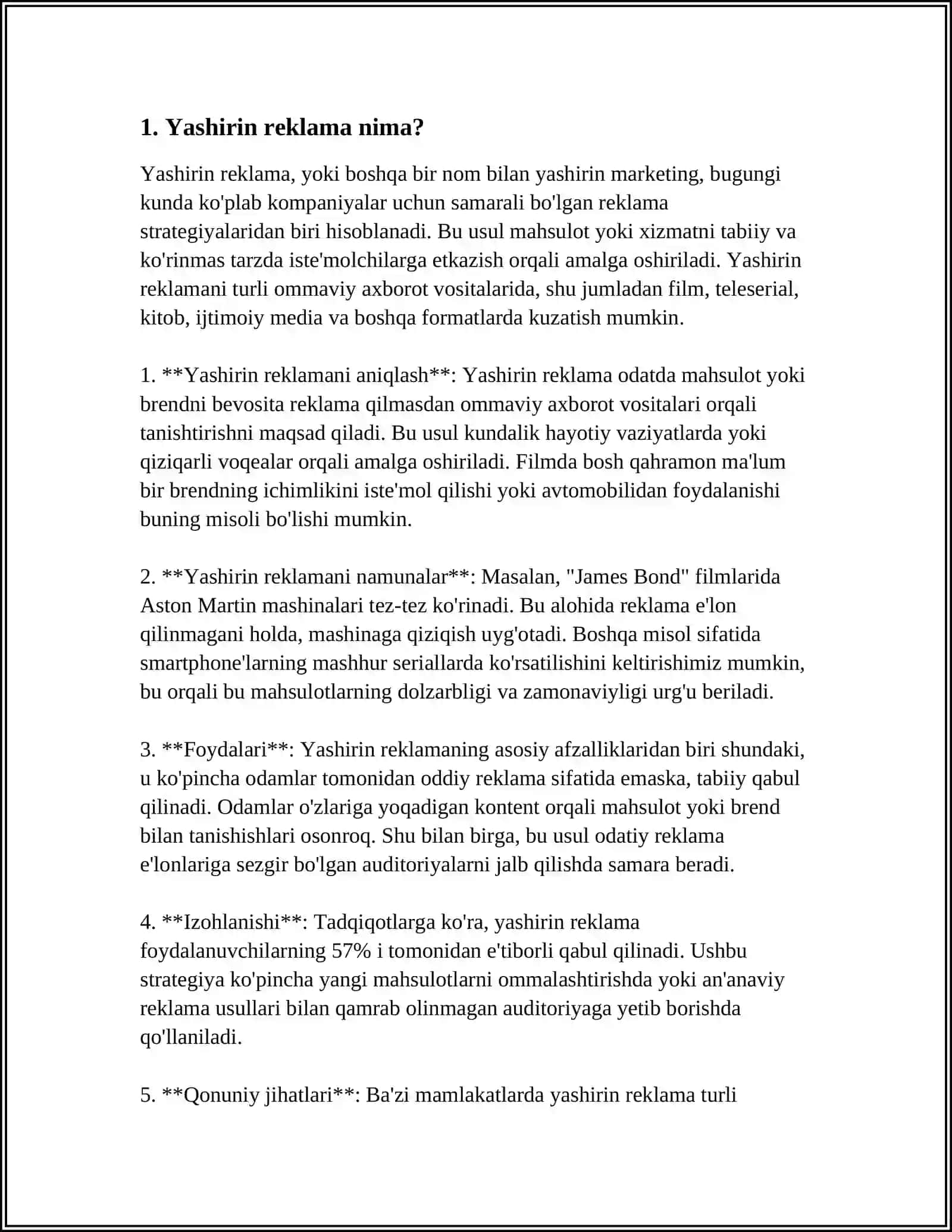 DARK MARKETING: YASHIRIN REKLAMA STRATEGIYALARI VA ISTE'MOLCHILAR ONGIGA TA'SIR 3