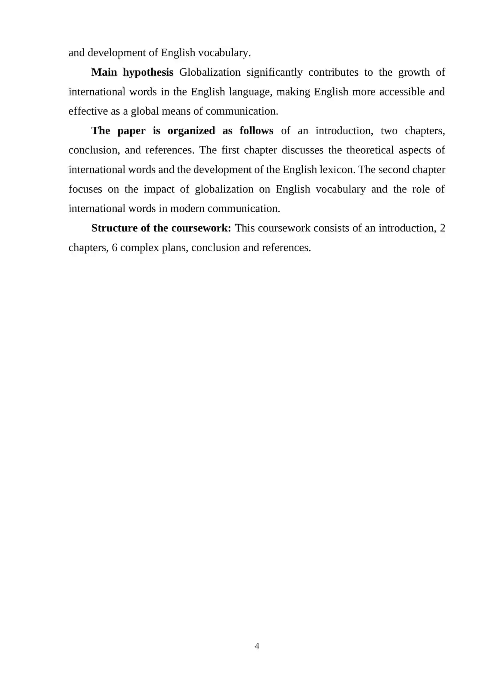 International words and globalization of English Lexicon 3