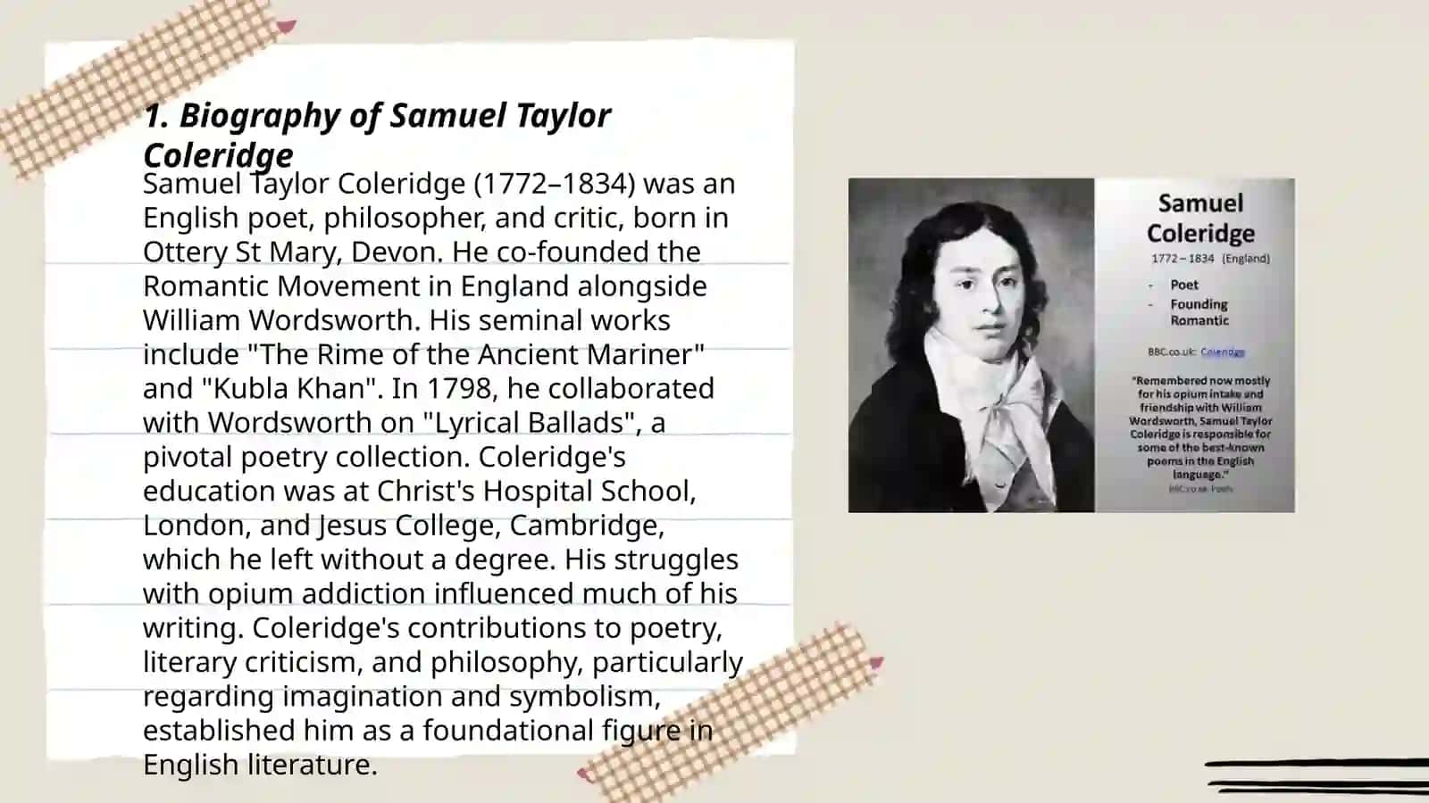 Samuel Taylor Coleridge 3