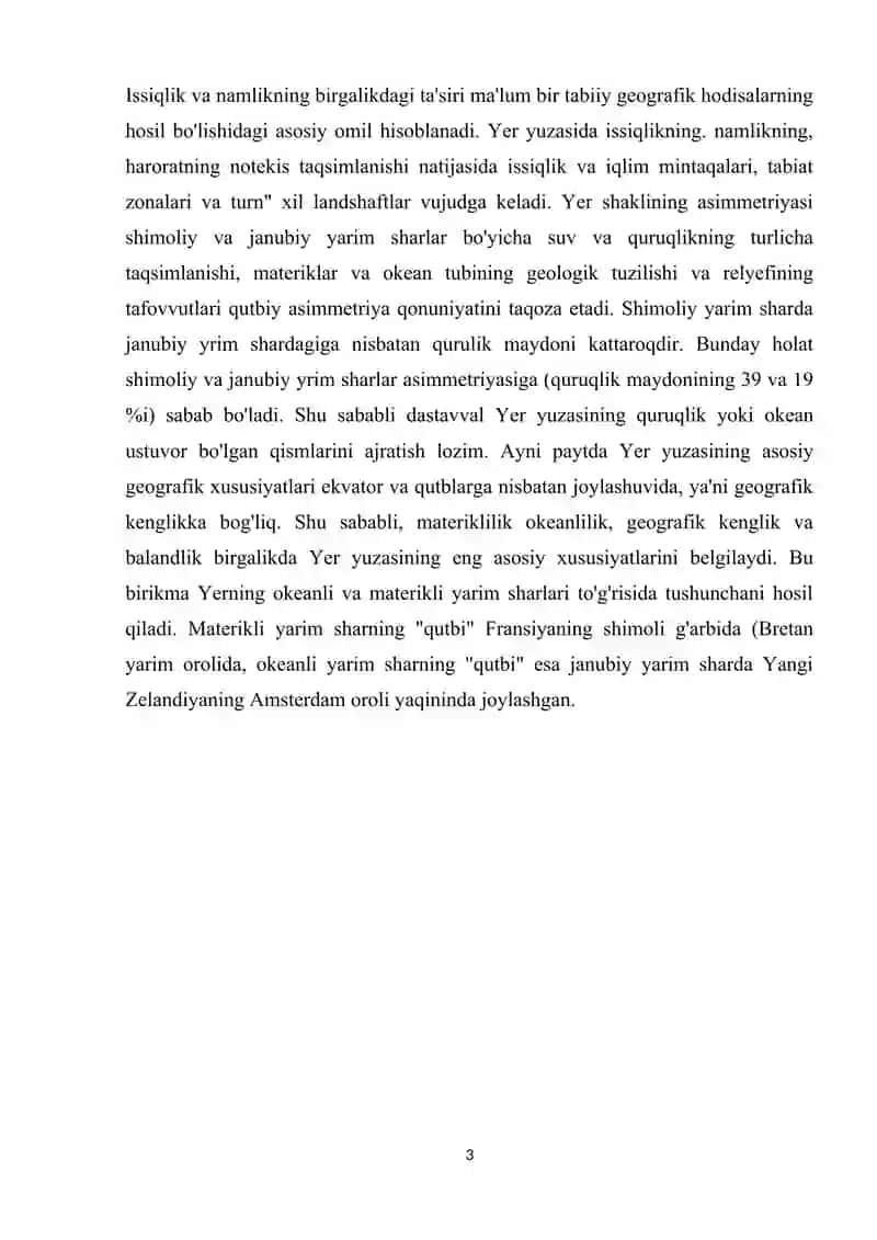 O'zbekistonning yer yuzasi tuzulishi va uning xo'jalikka ta'siri 3