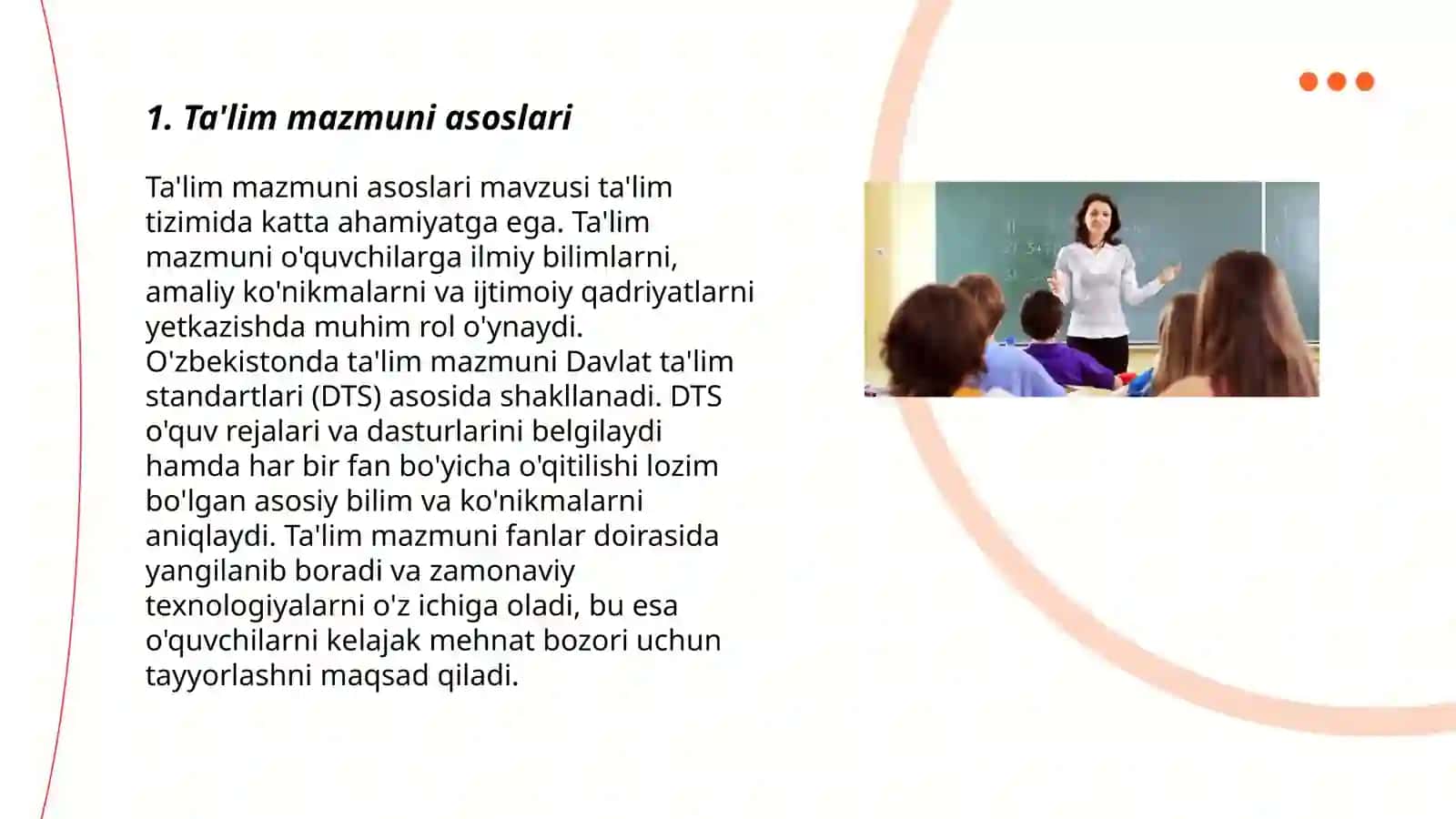 Ta’lim mazmuni asoslari 3