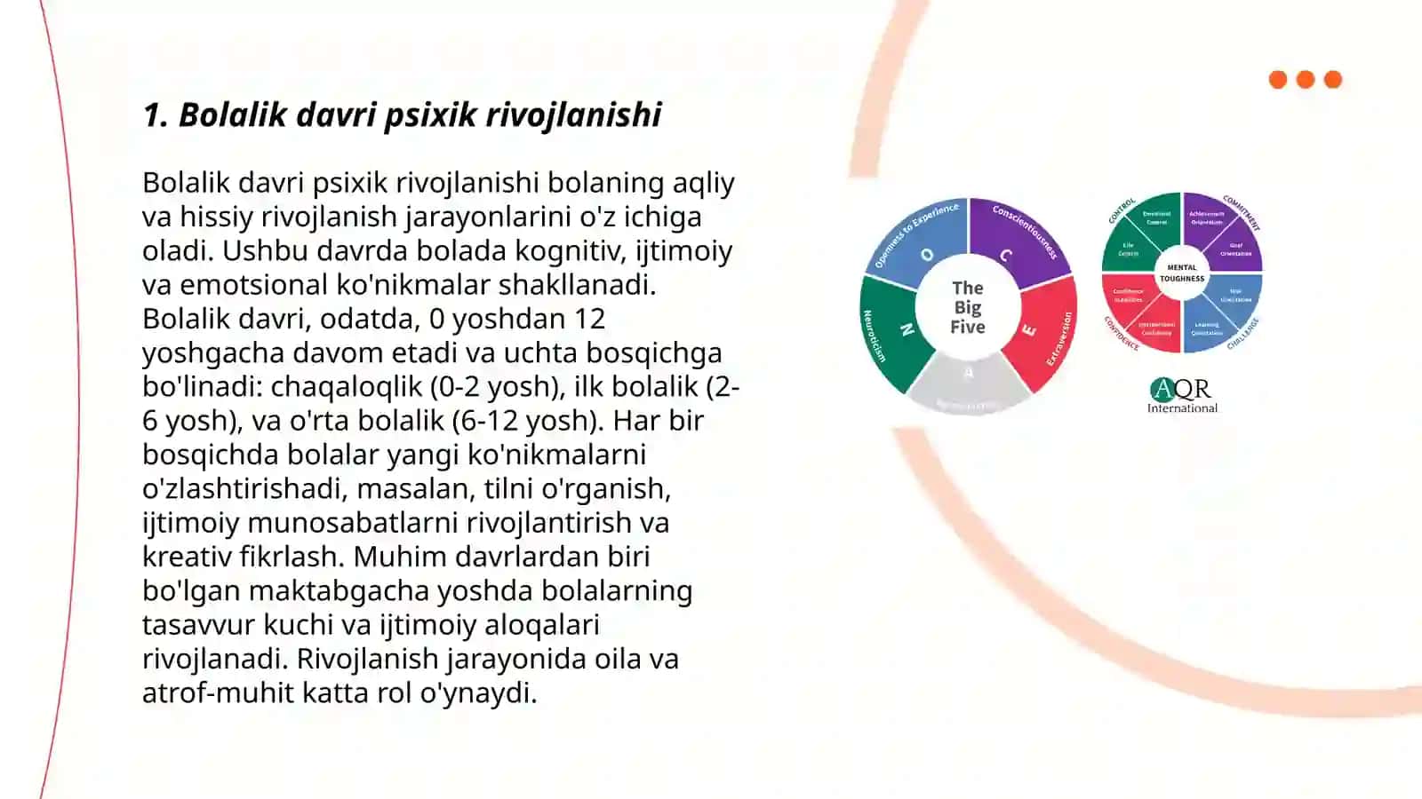 Shaxs psixik rivojlanishini bosqichlari 3
