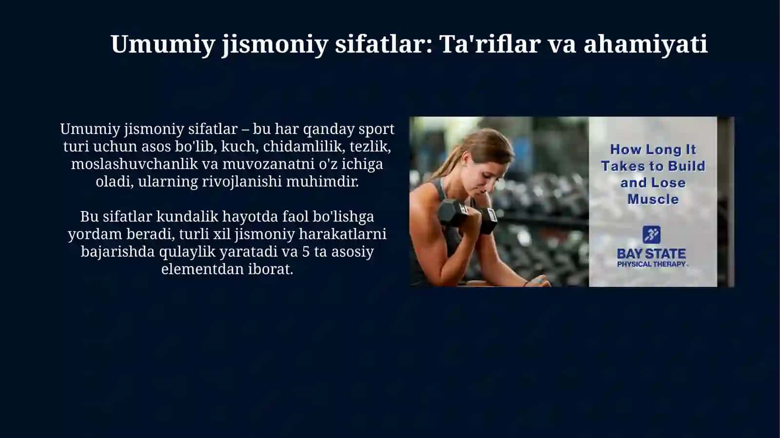 Umumiy jismoniy sifatlar 3