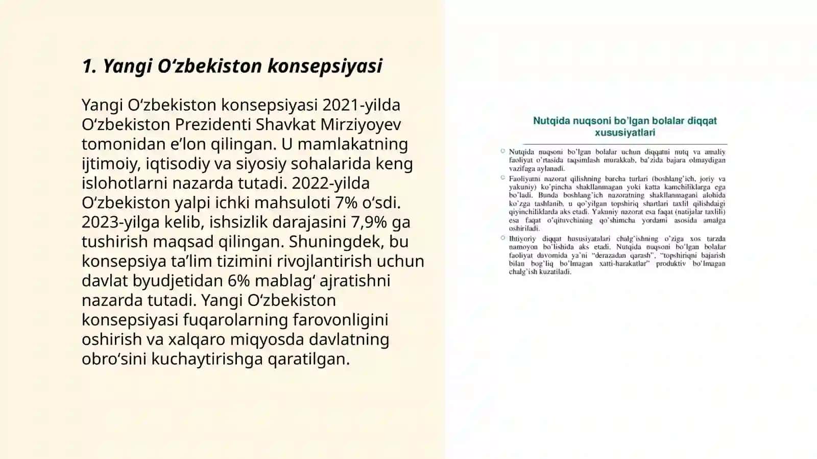 Yangi Oʻzbekiston amalga oshirish maʼnaviy oʻzgarishlar 3