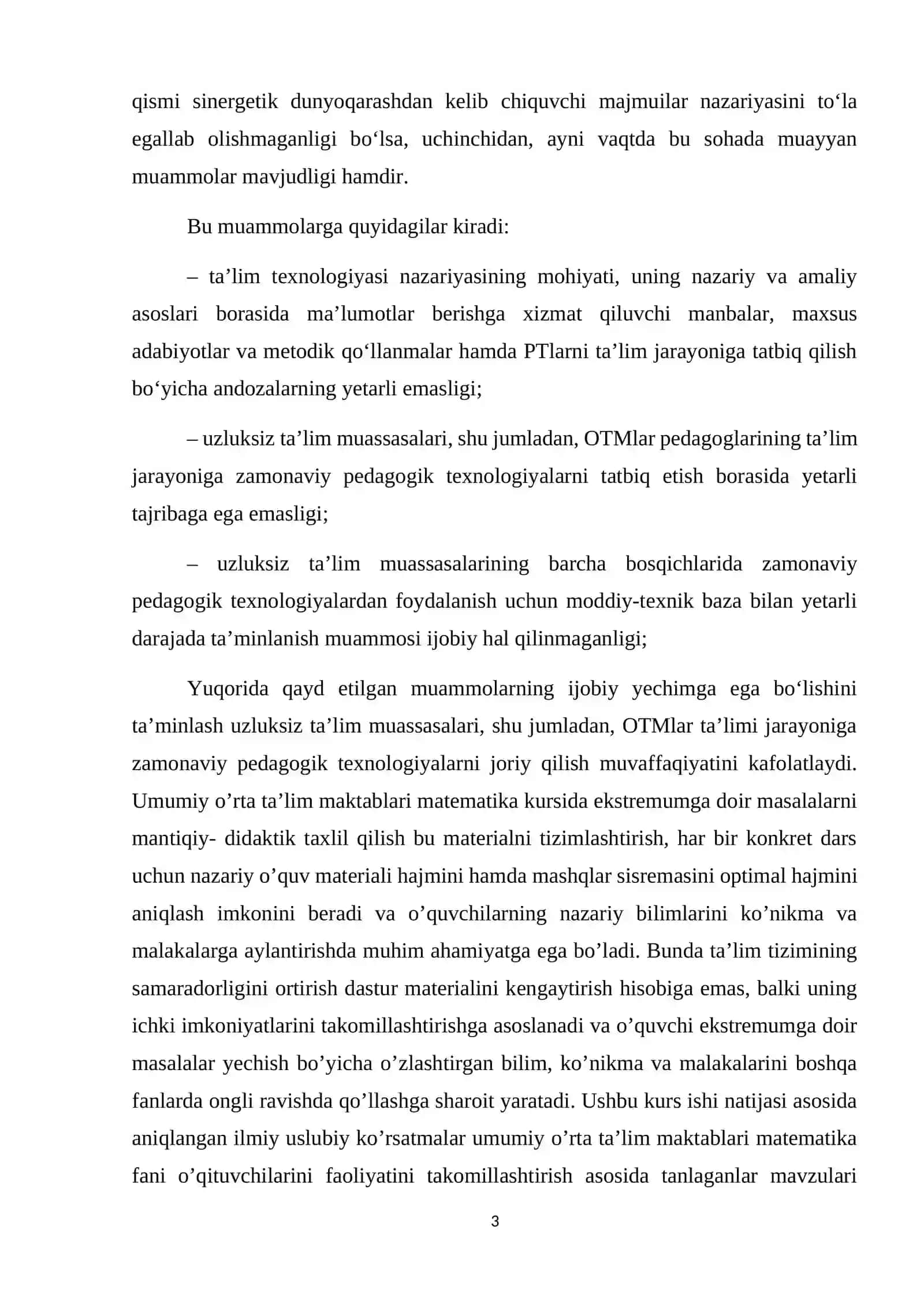 Chiziqli funksionallar va operatorlarning normalarini hibolashga doir misollar yechish 3