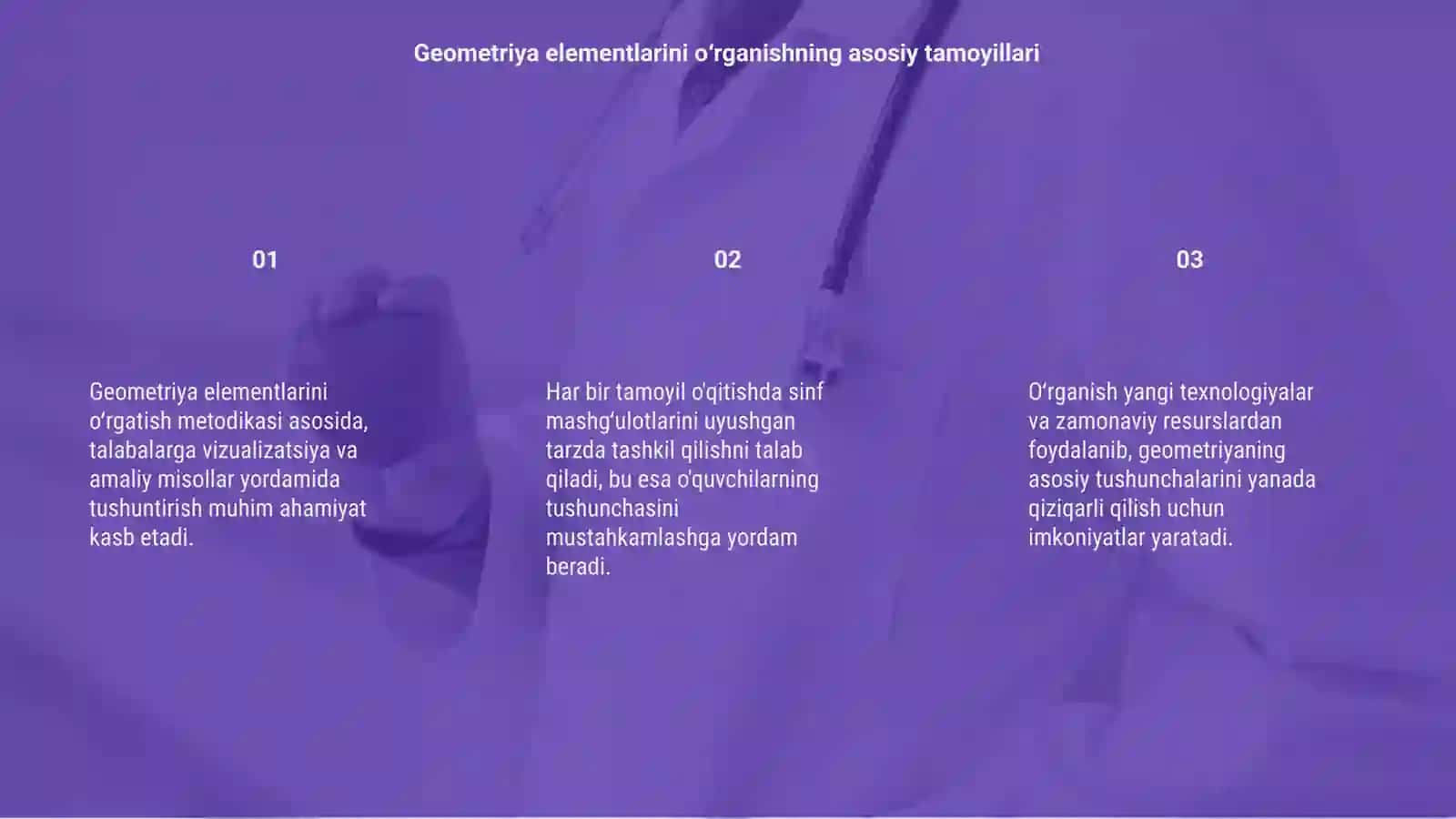 Geometriya elementlarini oʻrgatish metodikasi 3