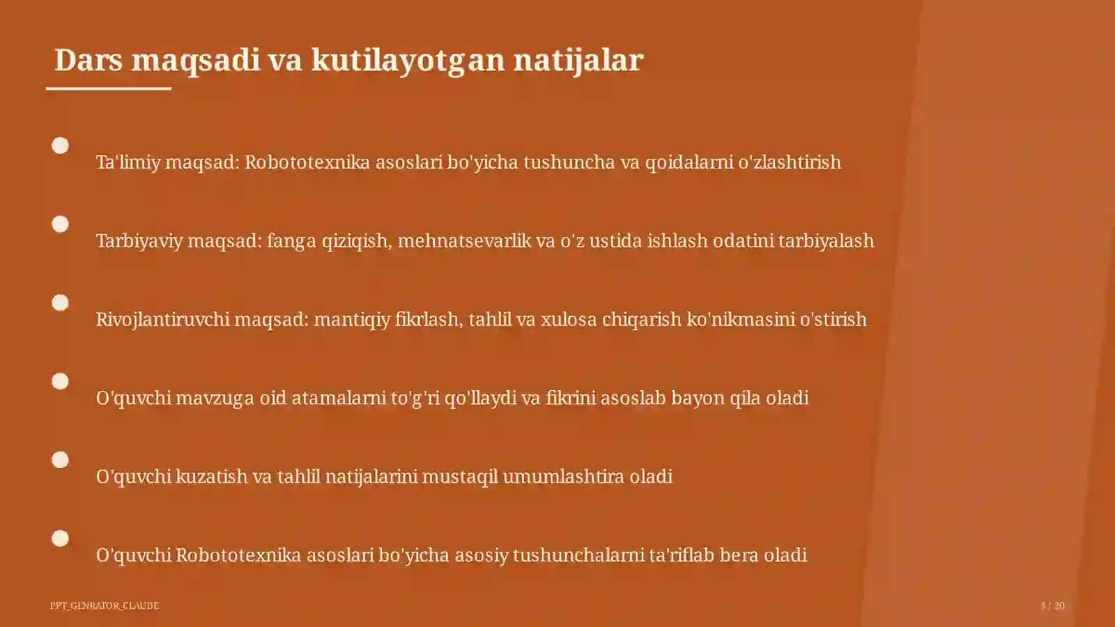 Robototexnika asoslari (11-sinf) 3