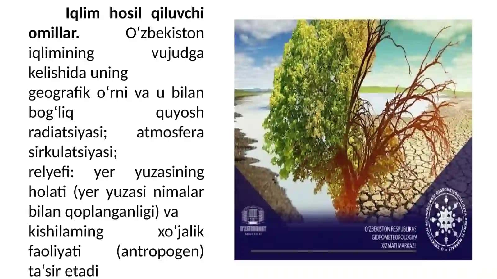 IQLIM O‘ZGARISHIGA MOSLASHUV 3