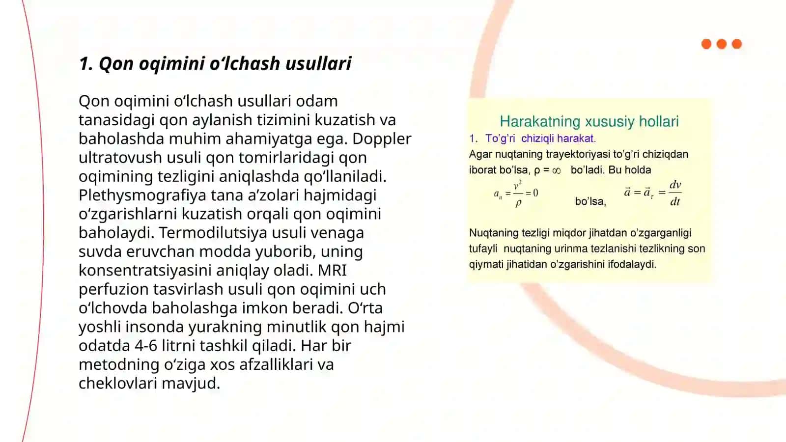 Qon Oqimi Tezligini Aniqlash 3