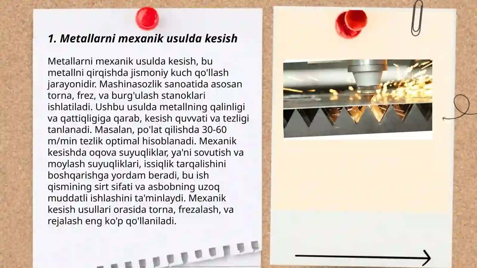 Metallarni kesish 3