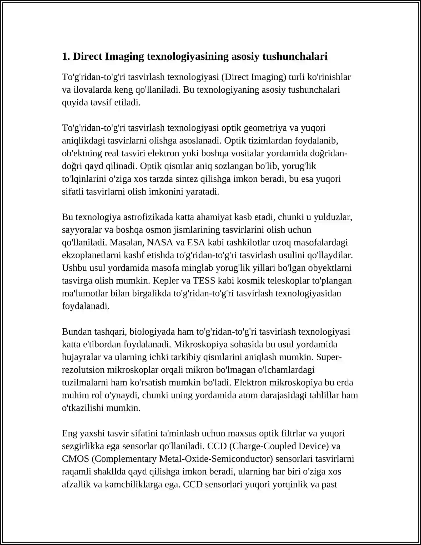 DIRECT IMAGING DI TEXNOLOGIYASI 3