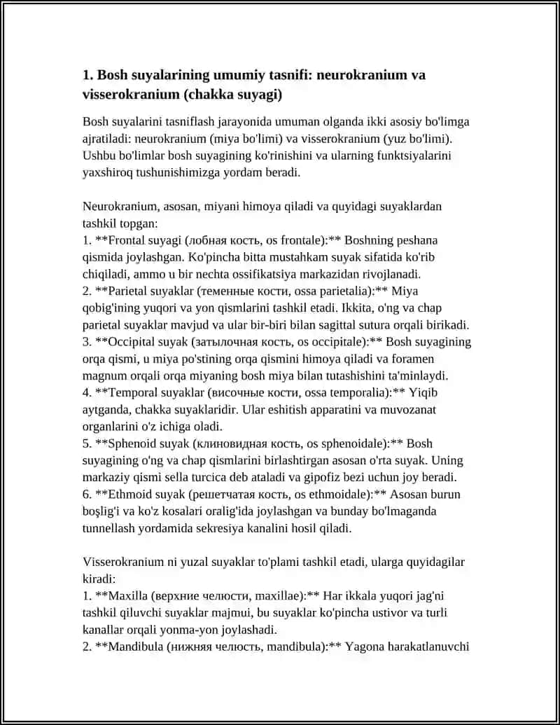 BOSH SUYAKLARI 3
