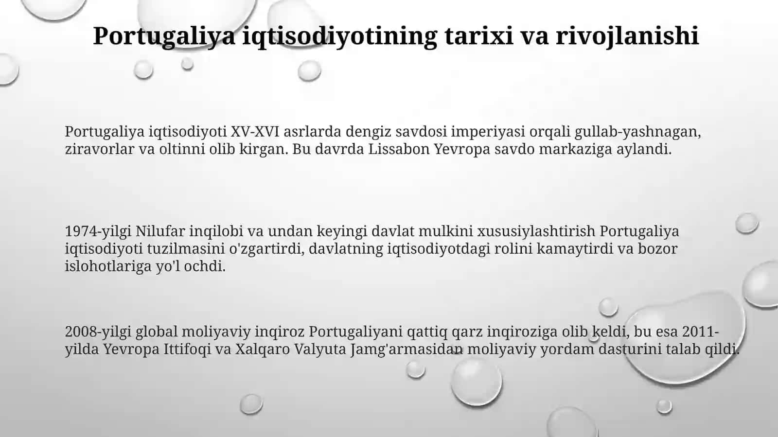 Portugaliya iqtisodiyoti 3