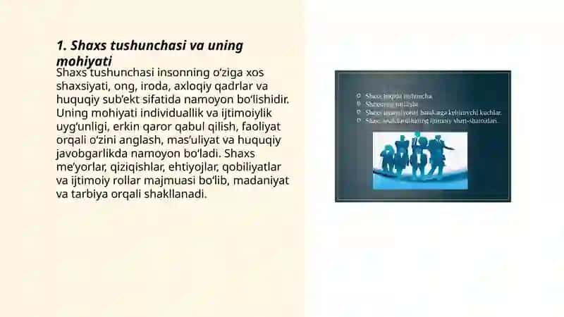 Shaxs haqida tushuncha 3