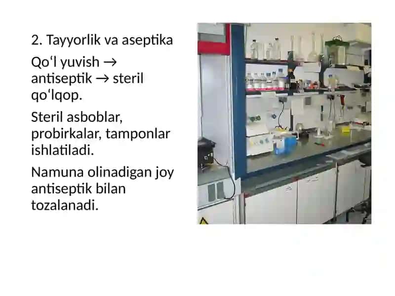Bemordan namuna olish texnikasi va uni laboratoriyaga yuborish qoidalari. 3