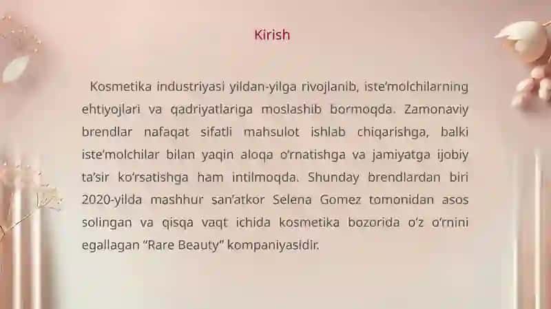 "Rare Beauty" 3