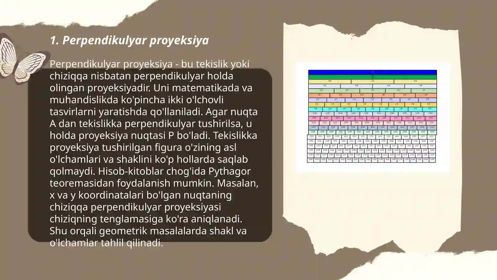 Perpendikulyar proyeksiya 3